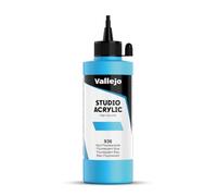 Vallejo : Studio Acrylic Paint : 200ml : Blue Fluorescent