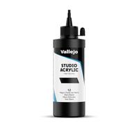 AV Studio Acrylic : 200ml bottle MARS BLACK