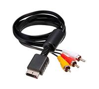 AV to RCA Composite Cable Cord, RCA AV TV Audio Video Cable for PS1 for PS2 for PS3 Console HDMI Adapter