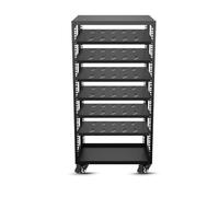 "AV Tower Stand with HiFi Support Adjustable Turntable Rack Universal Rolling Audio Shelf (39.2in) for Home Theater & HiFi Syms"