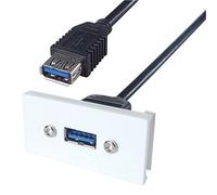 AV USB 3 Module | Wall Plates and Floor Boxes Audio Visual Cable, 1 X Qty - 20-0008