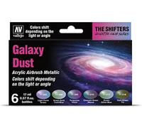 AV Vallejo Eccentric Colors - The Shifters - Galaxy Dust (6), 17 ml (Pack of 6)