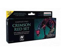 AV Vallejo Fantasy Set - Crimson Red Set (8),17 ml (Pack of 8)