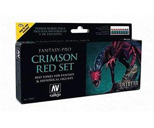 AV Vallejo Fantasy Set - Crimson Red Set (8),17 ml (Pack of 8)