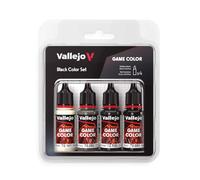 AV Vallejo Game Color Set - Black Colors (x4)