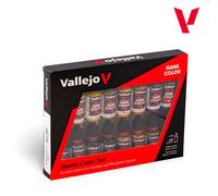 AV Vallejo Game Color Set - Leather & Metal (x16)