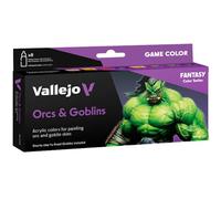 AV Vallejo Game Color -Set - Orcs & Goblins,17 ml (Pack of 8)