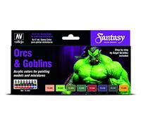 AV Vallejo Game Color -Set - Orcs & Goblins,17 ml (Pack of 8)