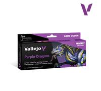 AV Vallejo Game Color Set - Purple Dragons (x8)