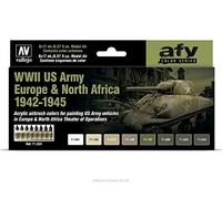 AV Vallejo Model Air Set - US Army Europe & N.Africa