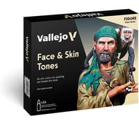 AV Vallejo Model Color Set - Face & Skin Tones (16)