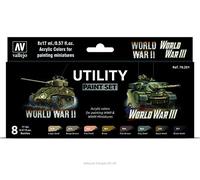 AV Vallejo Model Color Set - Utility paint set (8)
