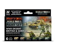 Vallejo VAL70208 Colours for Models and minatures, 17 ml (Pack of 6)
