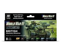 AV Vallejo Model Color Set - WWIII British Armour&Infantry
