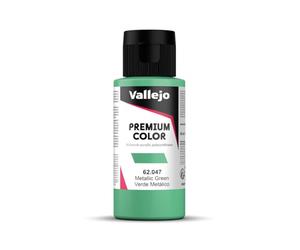 AV Vallejo Premium Color, 60 ml, Metallic Green, Model Paint, VAL62047