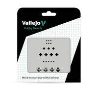 AV Vallejo Stencils - 1:35 Asstd German WWII Tank Marks, Black and White