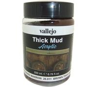 AV Vallejo Weathering Effects 200ml - Brown Thick Mud, VAL26811