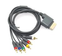 AV Video Cable Cord Wire Repair Part for 360 Game Console Replacement 180cm HDTV Component Composite Cable Converter