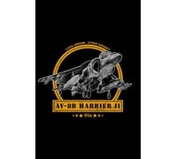 AV8B Harrier II Aircraft - Notebook: Military Aircraft Notebook or Journal