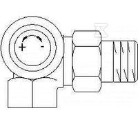 AV9 DN15 Left Angle Thermostatic Valve 1183472