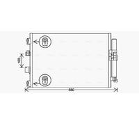 Air Con Condenser FD5654D AVA AC Conditioning 1828970 1907402 2012806 2387335