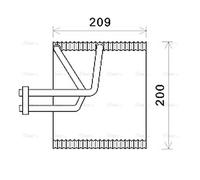 AVA Airccon Evaporator CTV045 for CHEVROLET LACETTI (2003) 1.4 etc