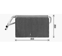 AVA Airccon Evaporator DFV089 for DAF XF SERIES (2002) XF 95.380 etc
