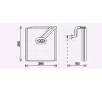 AVA Airccon Evaporator KAV294 for HYUNDAI IX35 (2010) 2.0 CVVT etc