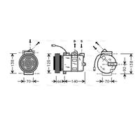 PRASCO AIAK150 Air conditioning compressor