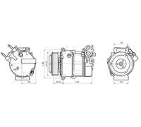 AVA Aircon Compressor AUAK354 for LAND ROVER RANGE ROVER EVOQUE (2019) 1.5 P160