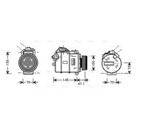AVA COOLING SYSTEMS BWAK306 Air conditioning compressor