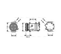 PRASCO CNAK242 Air conditioning compressor