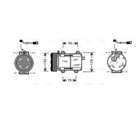 AVA COOLING SYSTEMS FDAK280 Air conditioning compressor