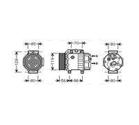AVA COOLING SYSTEMS FDAK378 Air conditioning compressor