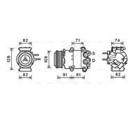 PRASCO FDAK498 Air conditioning compressor