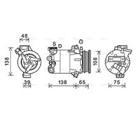 AVA COOLING SYSTEMS FDAK595 Air conditioning compressor