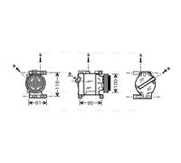 AVA Aircon Compressor FTAK090 for FIAT ALBEA (1997) 1.2 etc