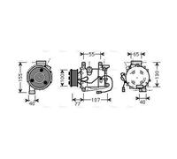 PRASCO HDAK232 Air conditioning compressor