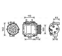 PRASCO HDAK237 Air conditioning compressor