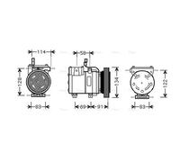 PRASCO HYAK199 Air conditioning compressor