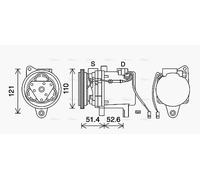 AVA COOLING SYSTEMS MCAK019 Air conditioning compressor