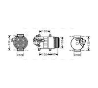 PRASCO MSAK576 Air conditioning compressor