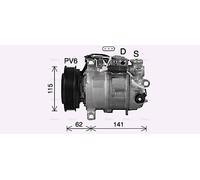 PRASCO MSAK737 Air conditioning compressor