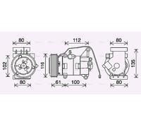 AVA COOLING SYSTEMS MZAK290 Air conditioning compressor