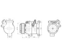 AVA Aircon Compressor MZAK303 for MAZDA 6 (2013) 2.5 etc