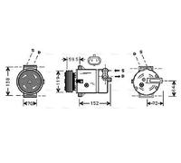 AVA COOLING SYSTEMS OLAK279 Air conditioning compressor