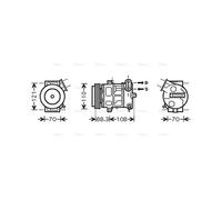PRASCO OLAK418 Air conditioning compressor