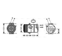 PRASCO OLAK438 Air conditioning compressor
