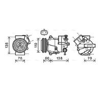 PRASCO OLAK607 Air conditioning compressor