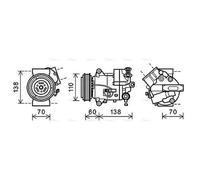 PRASCO OLAK616 Air conditioning compressor